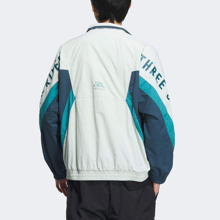 adidas Word Woven jacket Asia Sizing 'White Blue' IS5148