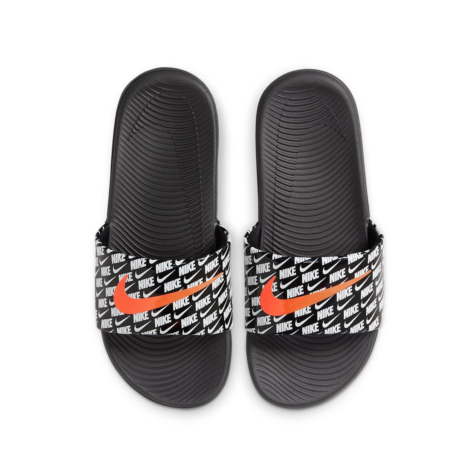 (PS) Nike Kids' Kawa Slide SE 2 Black/White/Orange CT4669-001