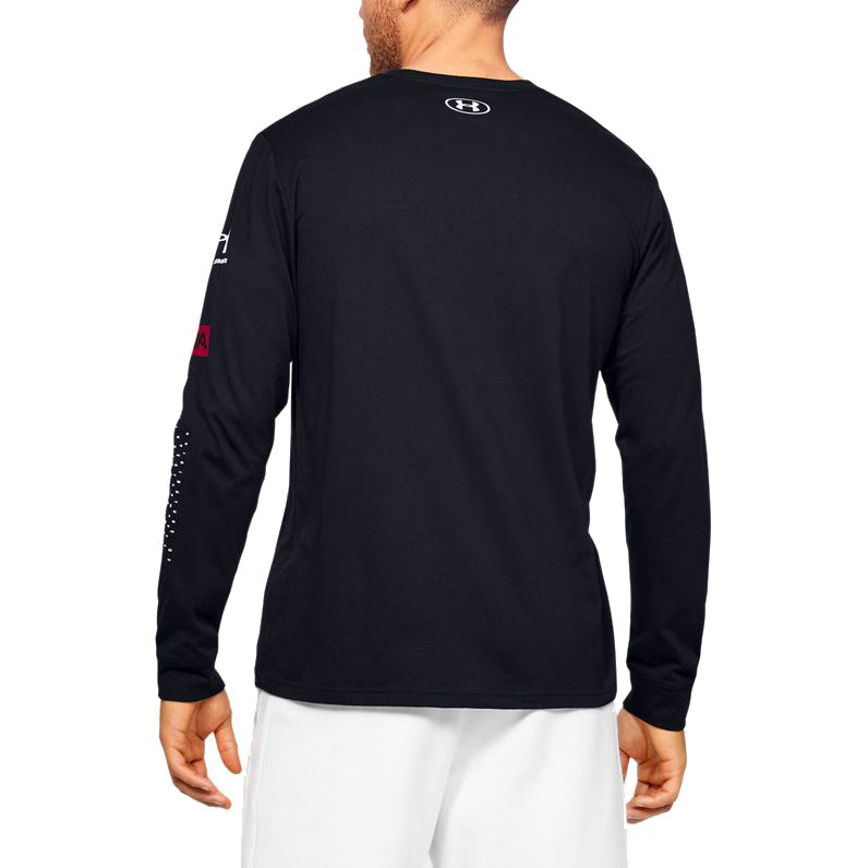 Under Armour Multi Logo Long Sleeve Tee Men's Black 1351623-001