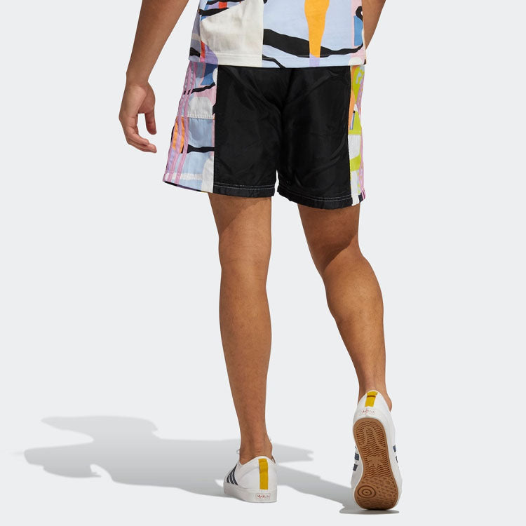 adidas originals Ptide Love Unites Tan Printing Sport Shorts Black H43974