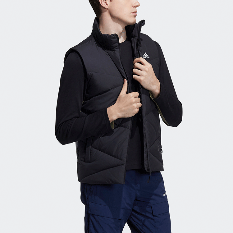 adidas Zjy Graphic Down Vest Asia Sizing 'Black' H20779