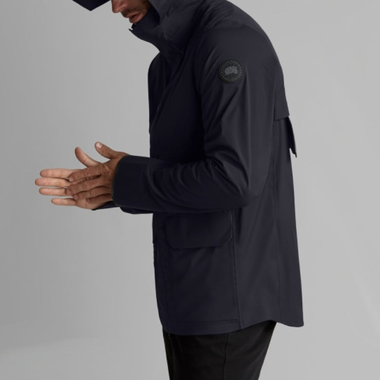 Canada Goose Meaford Black Label Hooded Jacket For Men Navy 5611MB-67