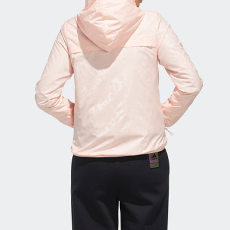 (WMNS) adidas Alphabet Logo Flower Sports Hooded Jacket Pink FM9305