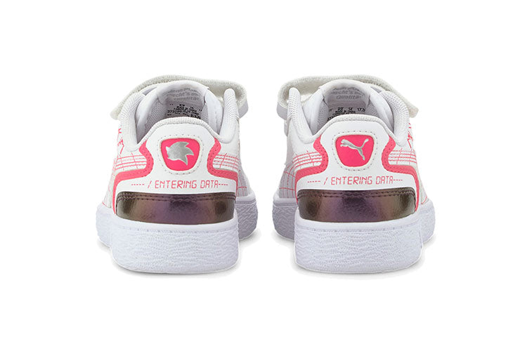 (TD) Sega X PUMA Ralph Sampson Casual Board Shoes White/Pink/Golden 373789-02
