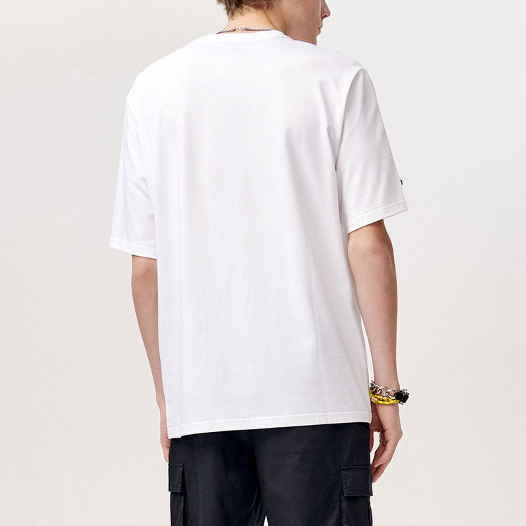 FILA FUSION Round Neck Pullover Short Sleeve White T11M123106F-WT