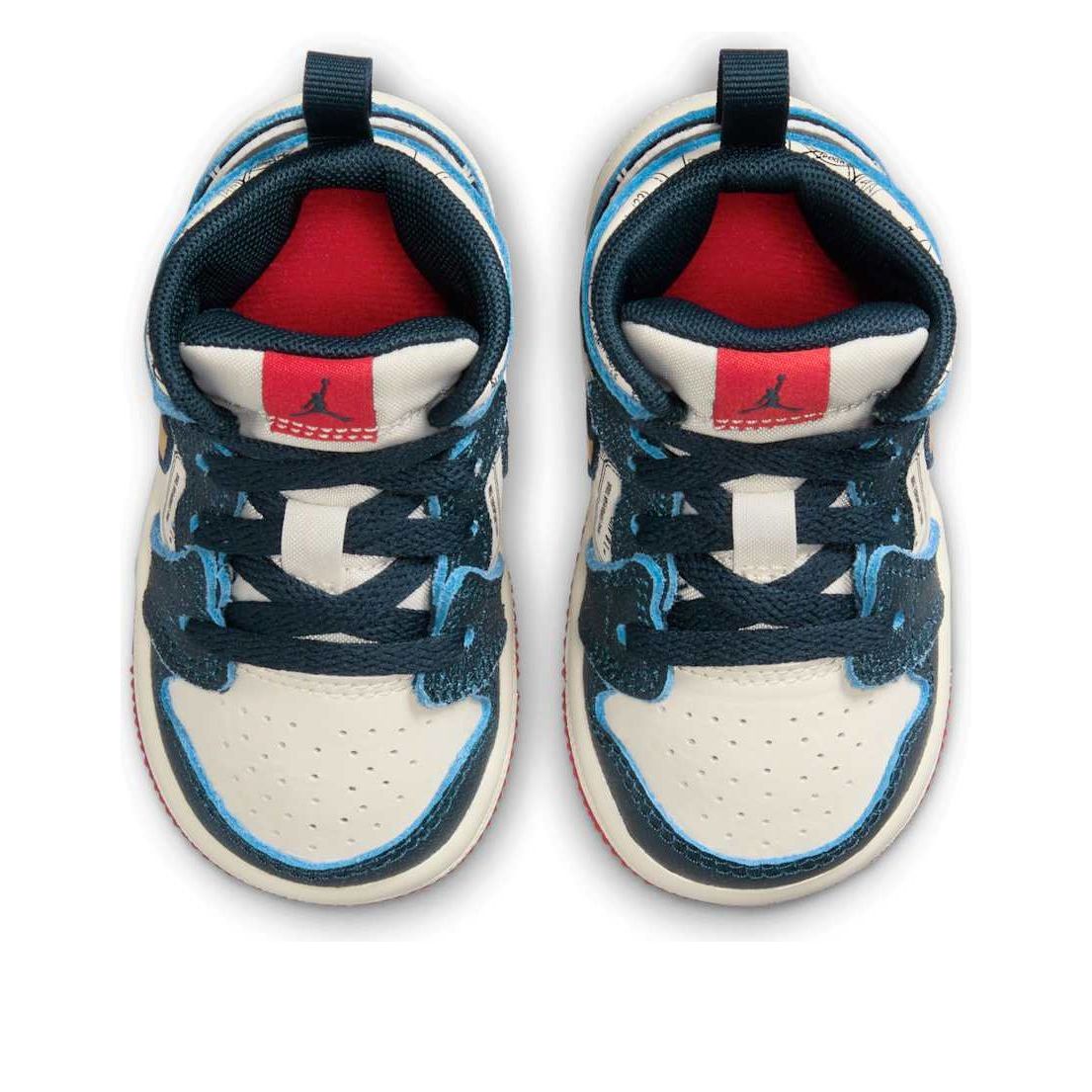 (TD) Air Jordan 1 Mid SE 'Armory Navy Pale Ivory Sport Red' FN1351-400