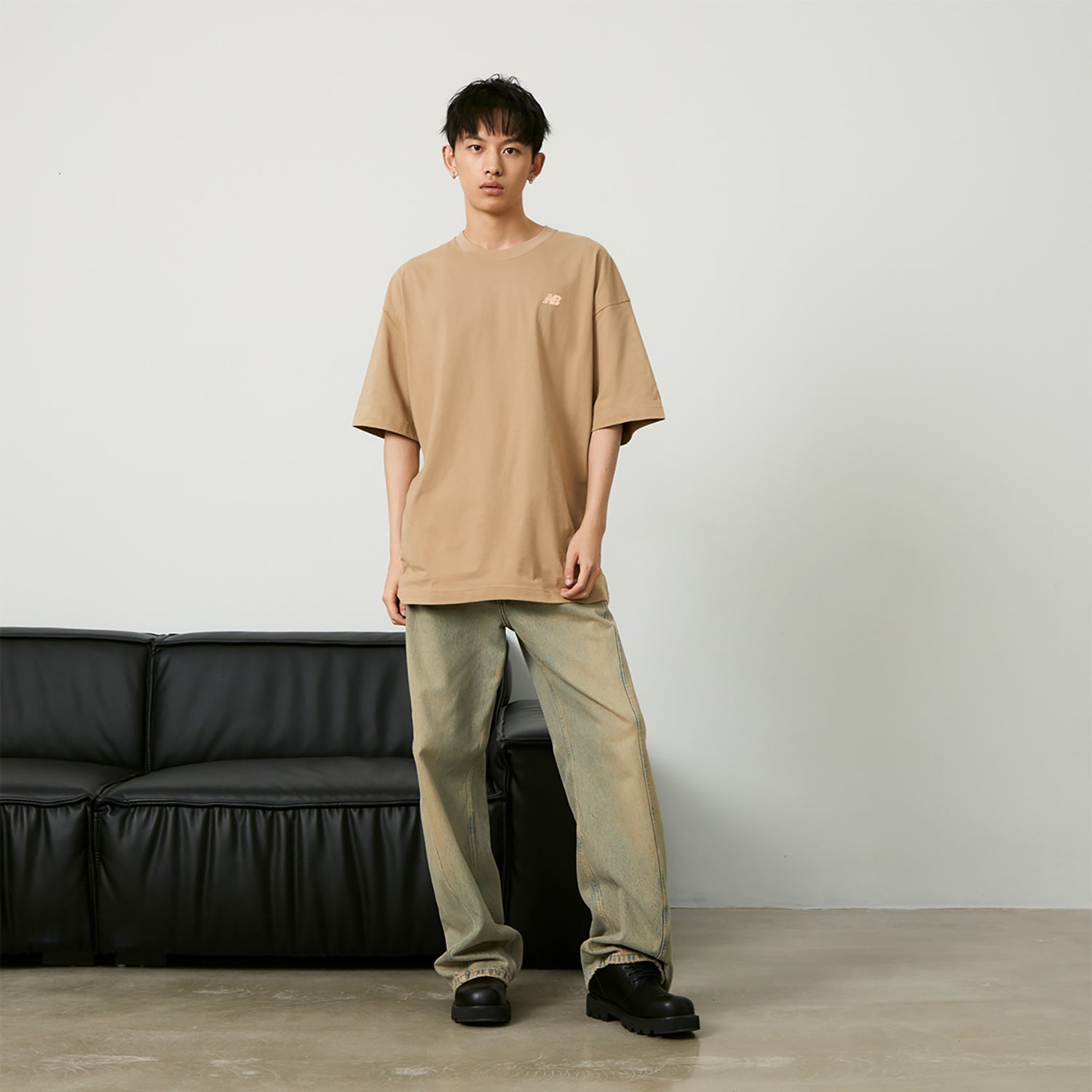 New Balance x PK Graphic T-shirt Asia Sizing 'Light Beige' NEE26181-LB