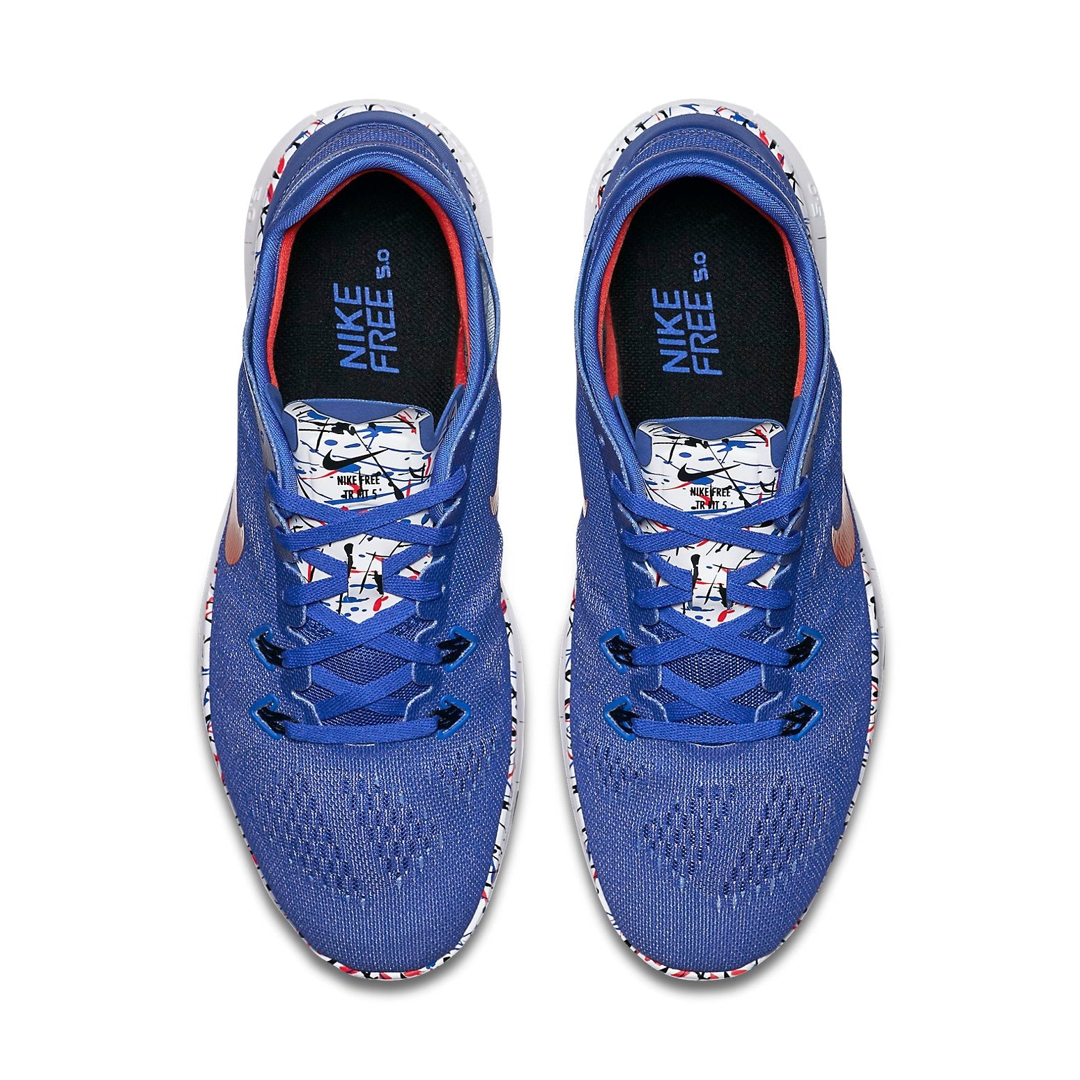 (WMNS) Nike Free 5.0 TR Fit 5 Print 'Paint Splatter - Racer Blue' 704695-405