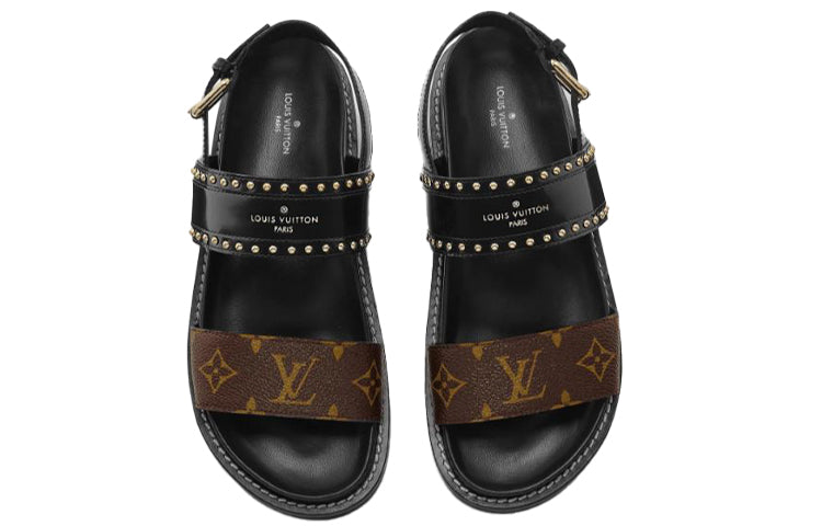 (WMNS)  LOUIS VUITTON shoes Sports sandals 'Black Brown' 1A65ZP