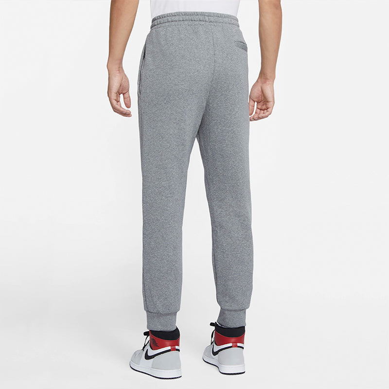 Air Jordan Jumpman Classics Flying Man Printing Drawstring Fleece Lined Slim Fit Bundle Feet Long Pants Gray DB6759-091