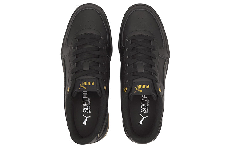 (WMNS) PUMA Skye Metallic Black/Gold Casual Board Shoes 374797-03