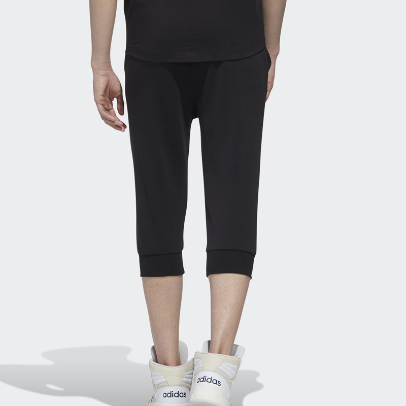 Men's adidas neo PNDA 3/4TP Sports Cropped Pants/Trousers Black GJ6689
