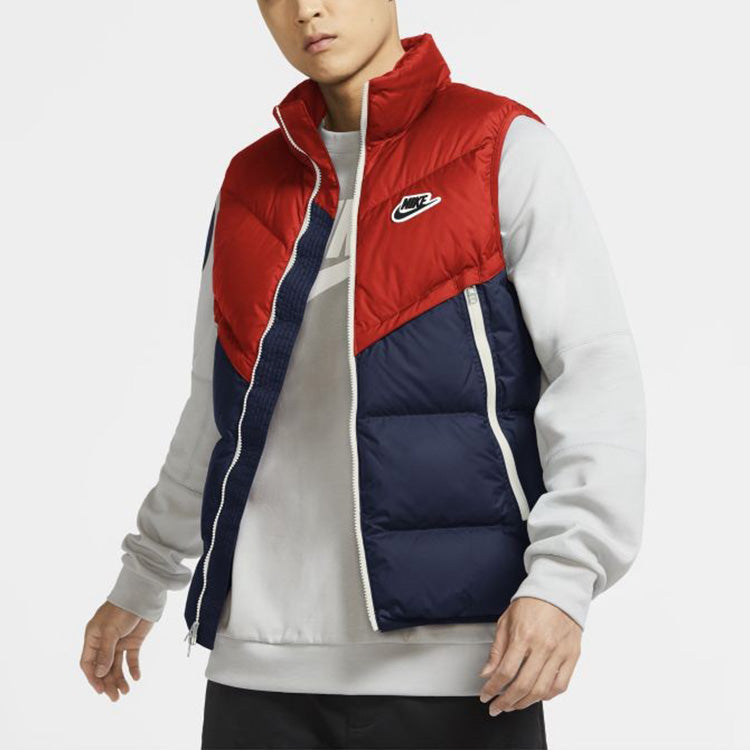 Nike Nsw dwn fil wr vest shld Colorblock Down Vest Blue Red CU4415-673