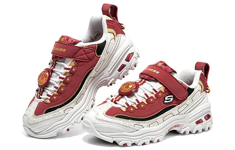 (GS) Skechers D'lites Sneakers 'Red White' 319504L-WBRD