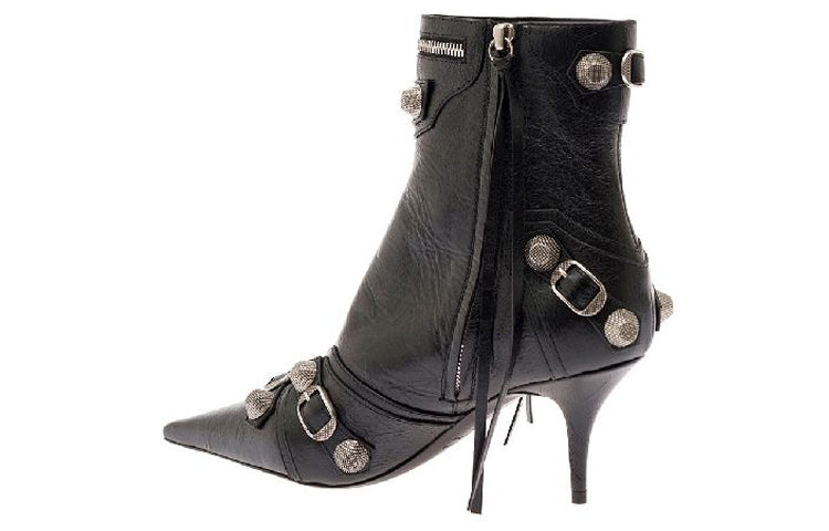 (WMNS) Balenciaga Cagole M70 Ankle Boots 'Black' 694390WAD4E1081