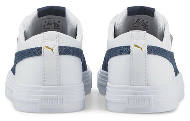 PUMA Ever Fs Denim Casual Skateboarding Shoes Unisex White Blue 387279-01