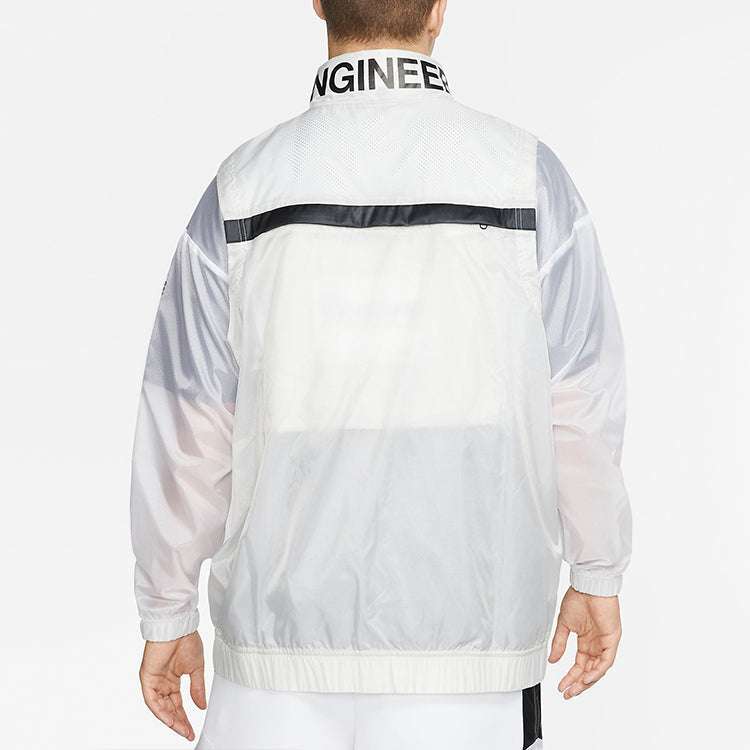 Air Jordan Unisex Engineer Hooded Jacket White AT9776-100