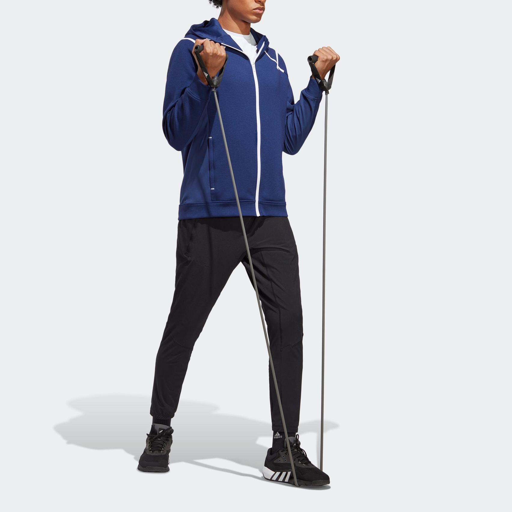 adidas Workout Teach Not Preach Full-Zip Jackets 'Blue' IB9018
