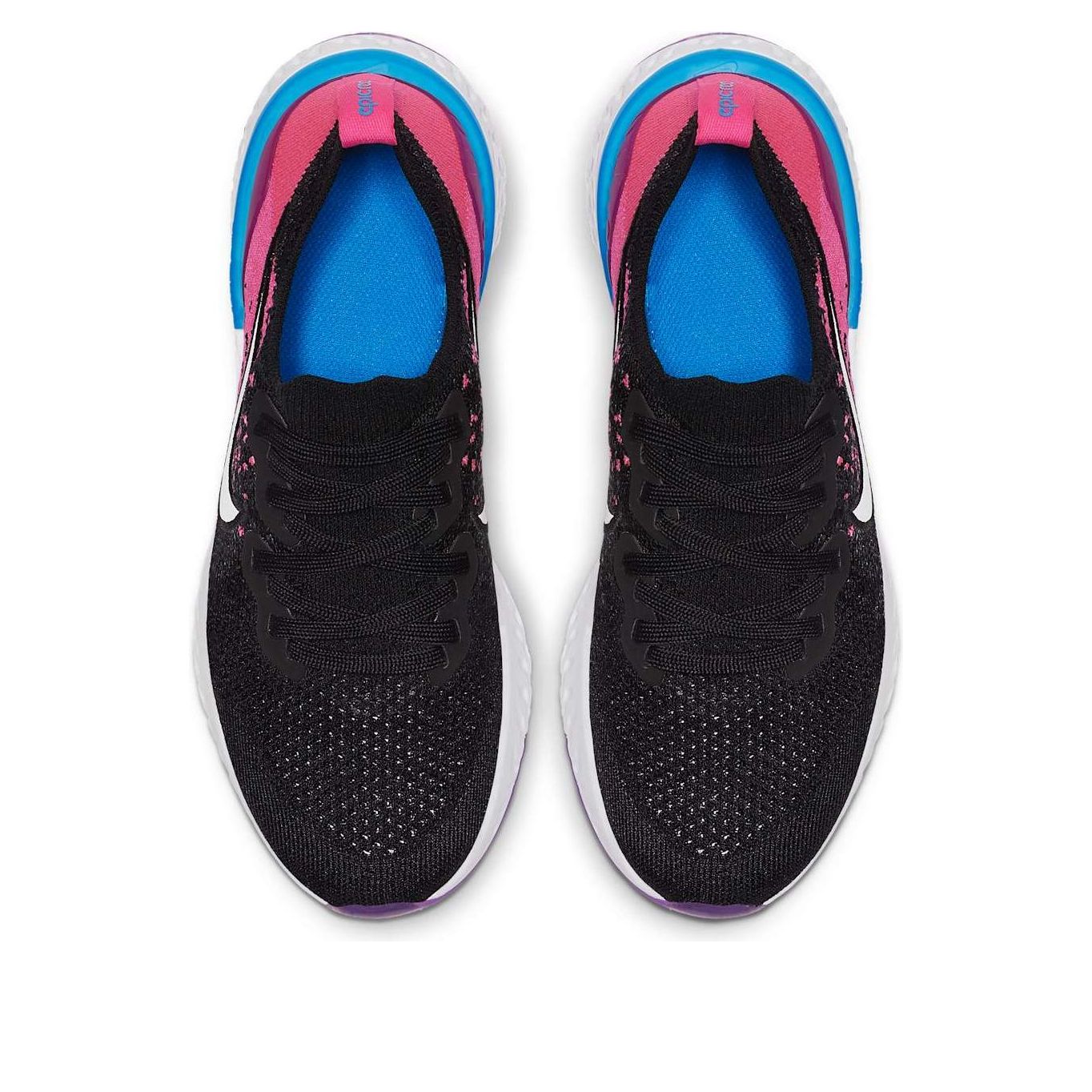 (GS) Nike Epic React Flyknit 2 'Black Pink Blast' AQ3243-016