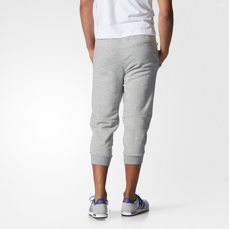 adidas originals Athleisure Casual Sports Knit Cropped Pants Gray AB9282