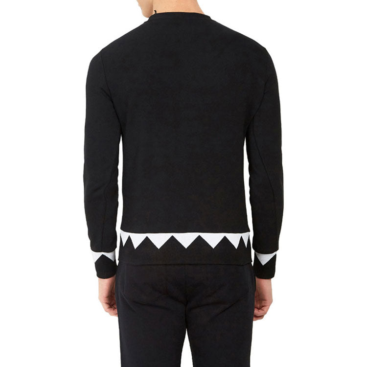 Men's FENDI Pattern Printing Long Sleeves Black FAF522A535F0GME