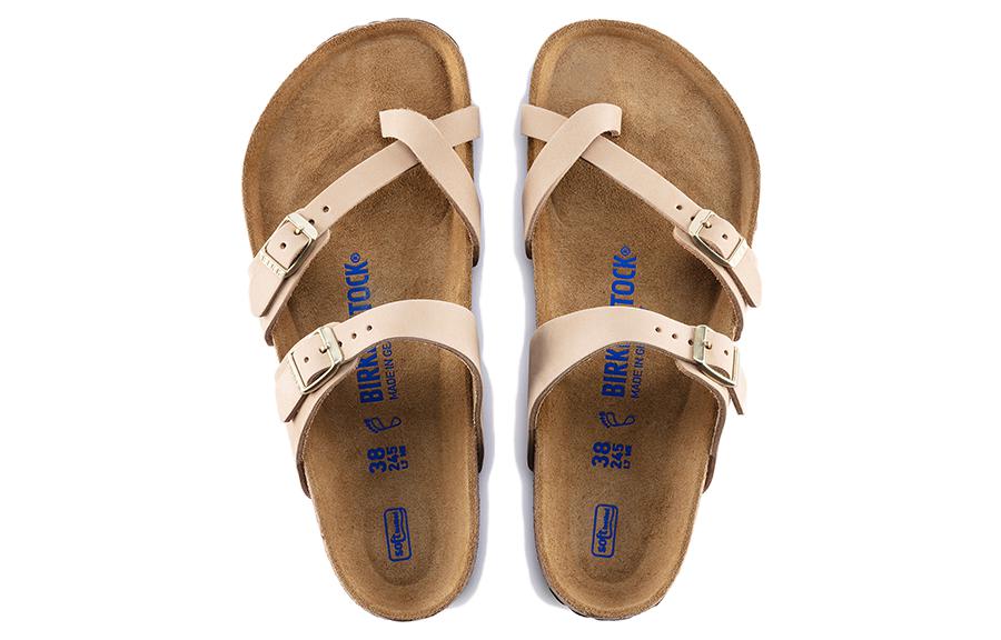 Birkenstock Mayari Soft Footbed Nubuck Leather Sandals 'Sandcastle' 1022223