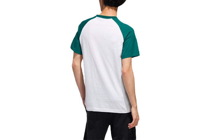 adidas neo Casual Sports Round Neck Pullover Short Sleeve Green GJ8940