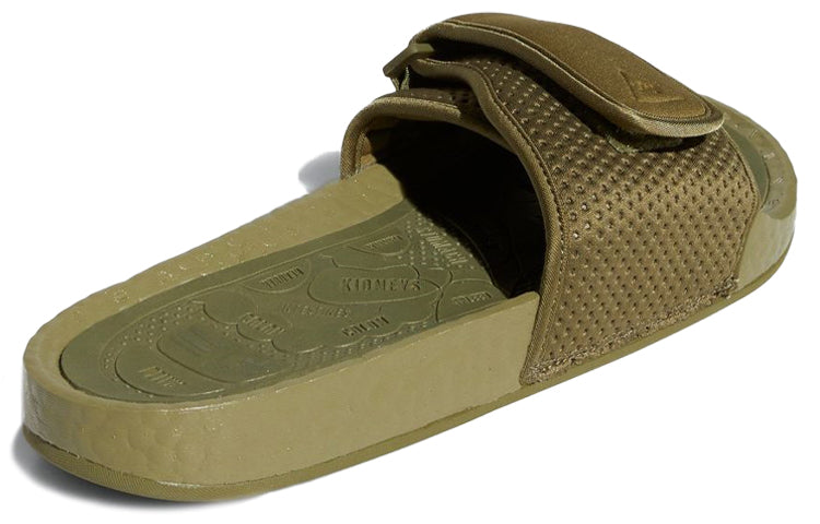 adidas x Pharrell Boost Slides 'Olive Cargo' FY6141
