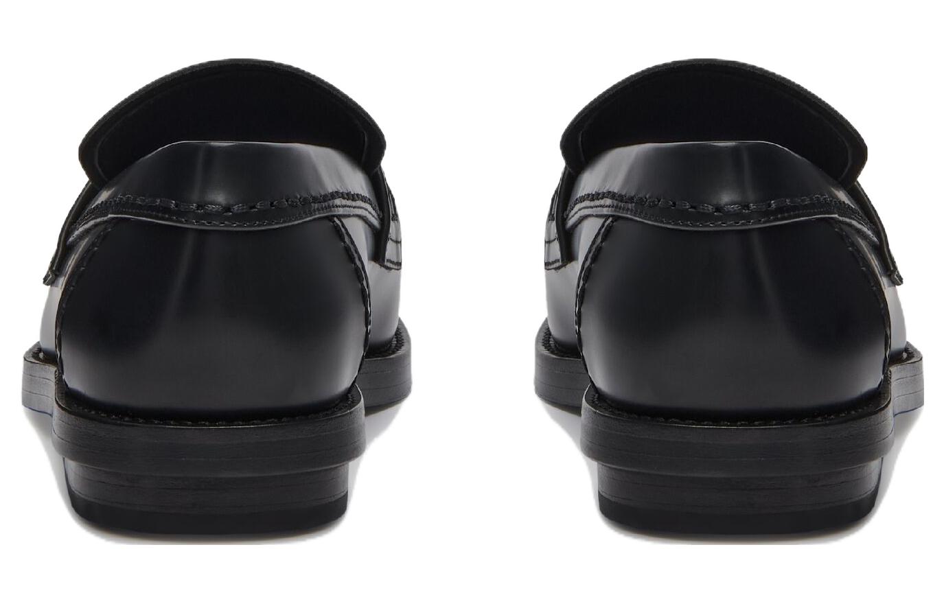 (WMNS) Alexander McQueen Seal Loafer 'Black Gun Metal 783218WIES31081