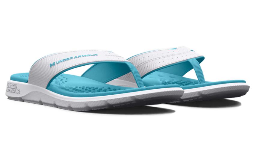 (WMNS) Under Armour Ignite Pro Marbella Sandal 'White Blue Surf' 3026030-101
