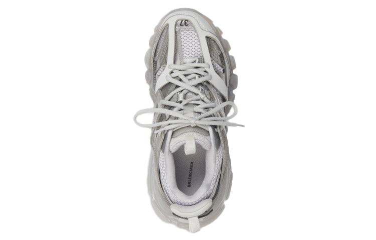 (WMNS) Balenciaga Track Clear Sole Daddy Shoes Grey 647741W3BM41200