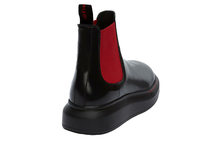 Alexander McQueen Hybrid Chelsea Boot 'Black Red' 586198WHX521066