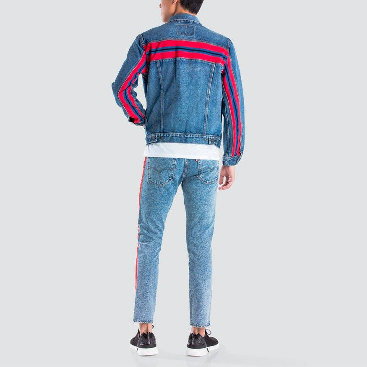 Levis Chest Pocket Lapel Denim Jacket For Men Blue 67783-0000