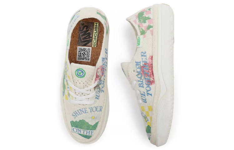 Vans Eco Theory Circle Vee 'White Green Blue' VN0A4BWLAS1