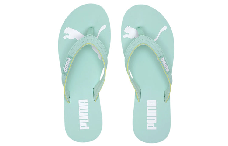 (WMNS) PUMA Cosy Flip Sandals Green 370290-06