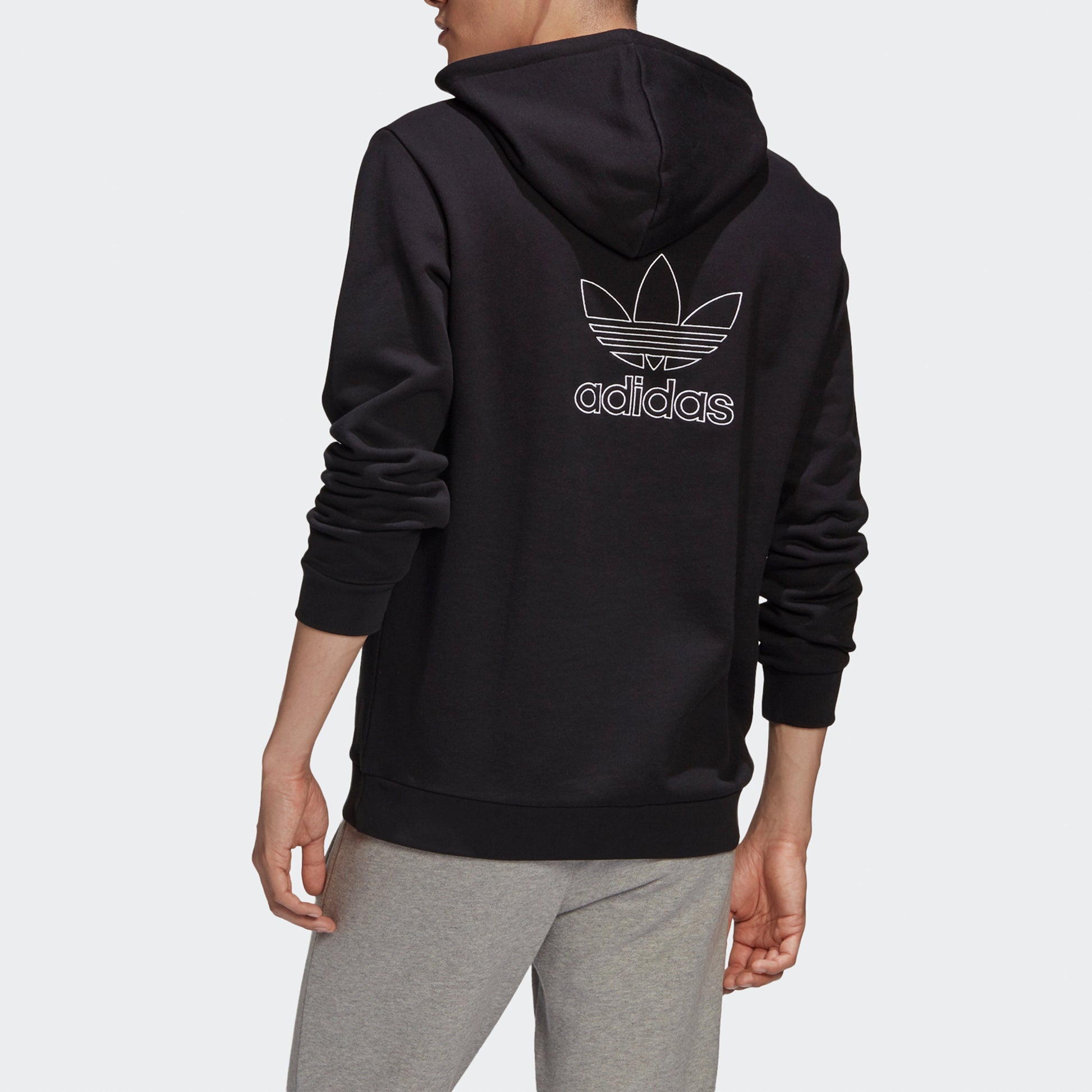 adidas originals logo Printing Loose Sports Black GE0795