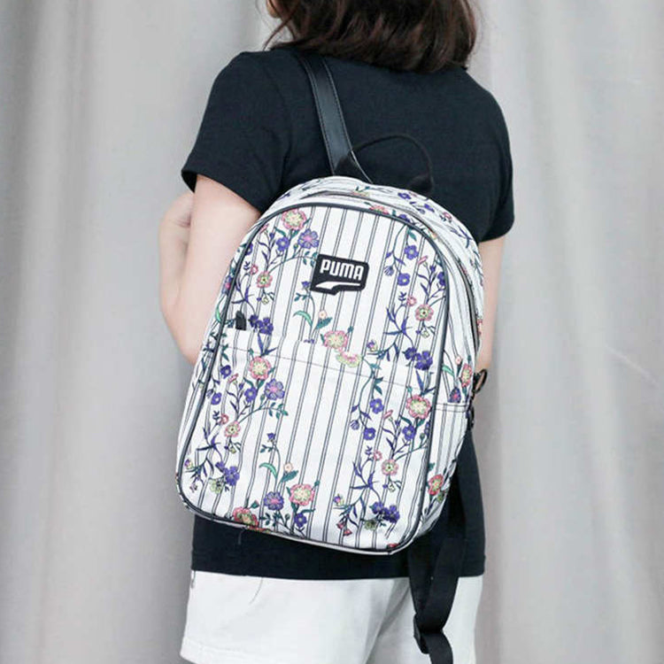 (WMNS) PUMA Prime Time Festival Backpack 'White Black Purple' 076989-01