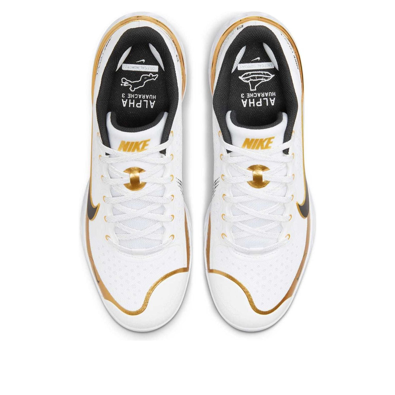 Nike Alpha Huarache Elite 3 Low 'White Metallic Gold' CV3552-106