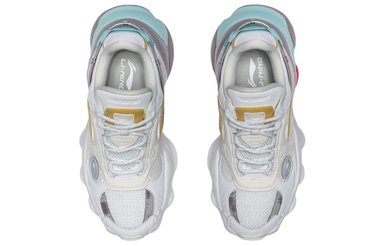 (WMNS) Li-Ning Countflow Alien Silk Road MiYuSiLu x Dunhuang Museum 'Grey White' AGLQ162-3