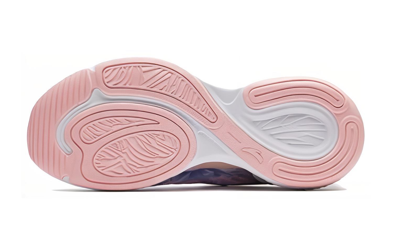 (GS) ANTA Running Series Sneakers 'White Pink Purple' 322425520-5