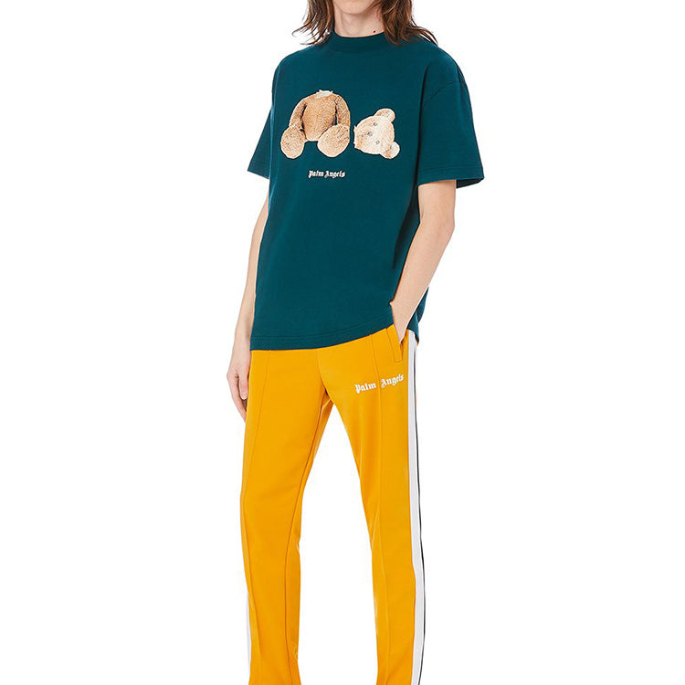 Men's PALM ANGELS Bear Short Sleeve Green PMAA001E20JER0035760
