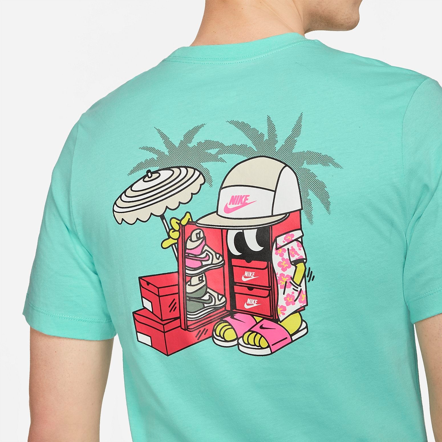Nike Hawaii Aloha T-shirt 'Mint Green ' DD1261-307