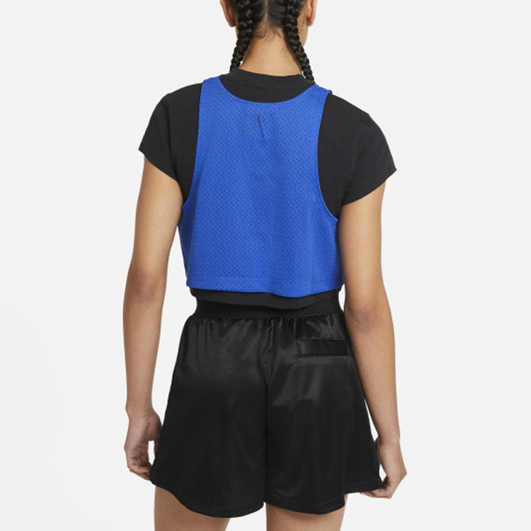 (WMNS) Nike AS W J SRT SP LAYERED Top Black DC2440-010