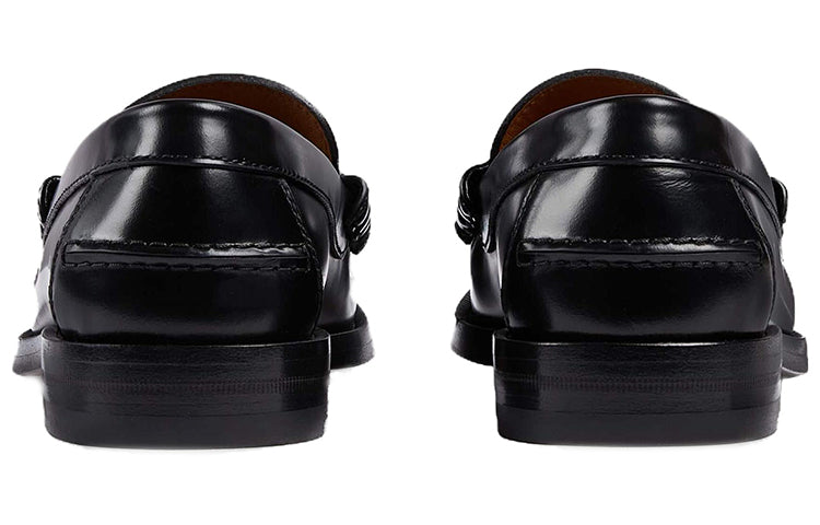 (WMNS) Gucci Interlocking G Loafers 'Black' 738676-17X00-1000