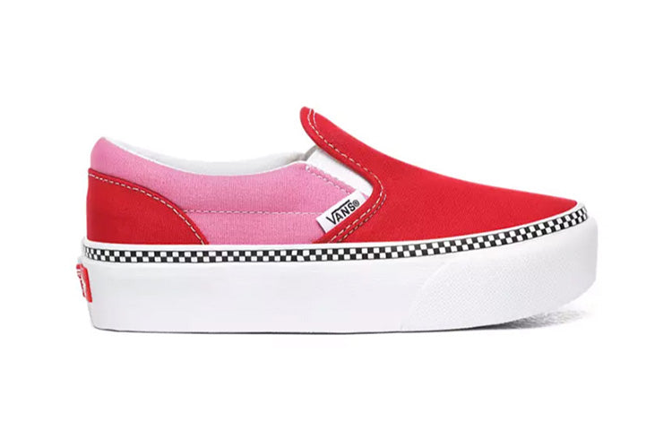 (PS) Vans 2-Tone Classic Slip-on Platform 'Red' VN0A3TL1WVX
