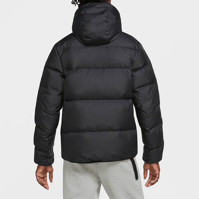 Nike Sportswear Down-Fill Windrunner hooded Stay Warm Casual Down Jacket Black CU4405-010