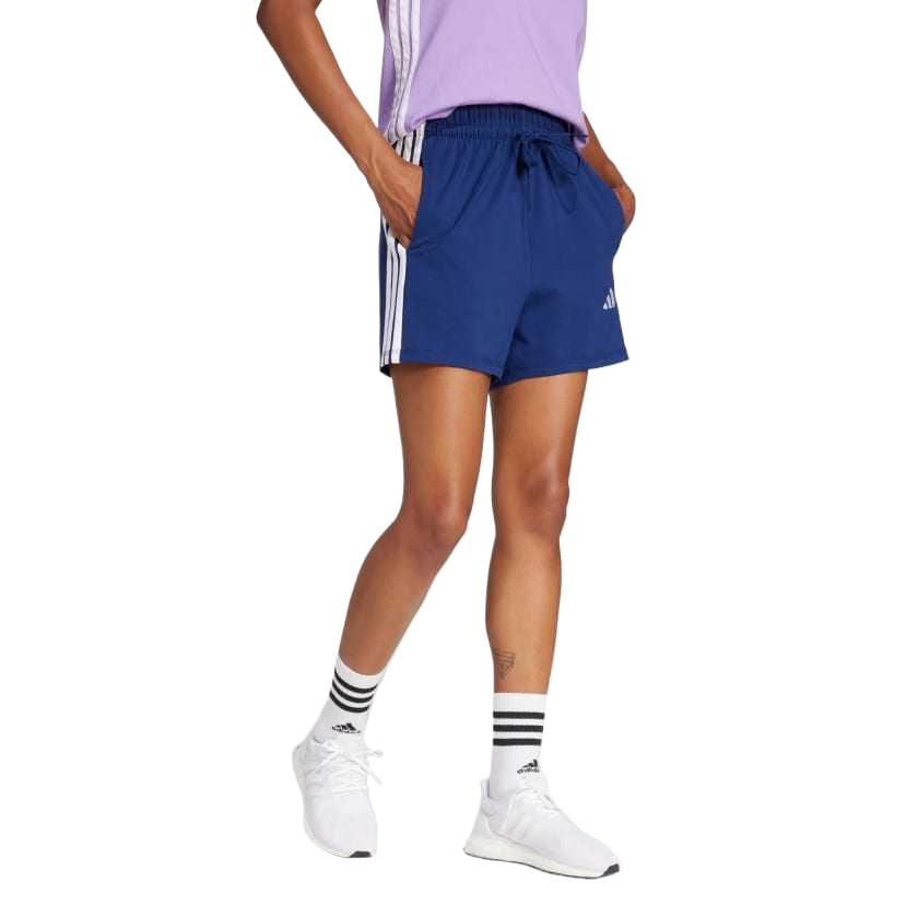 (WMNS) adidas Essentials 3-Stripes Cotton Shorts Asia Sizing 'Blue' JD0913