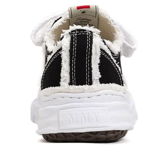 Maison MIHARA YASUHIRO Peterson OG Sole Canvas Low 'Black White' A09FW721-BLACK