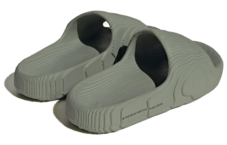 (WMNS) adidas Adilette 22 Slides 'Silver Green Core Black' IG8264