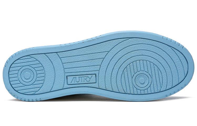 (WMNS) Autry Medalist Mid Leather Sneakers Two-Toned 'White Blue' AUMW-WB08